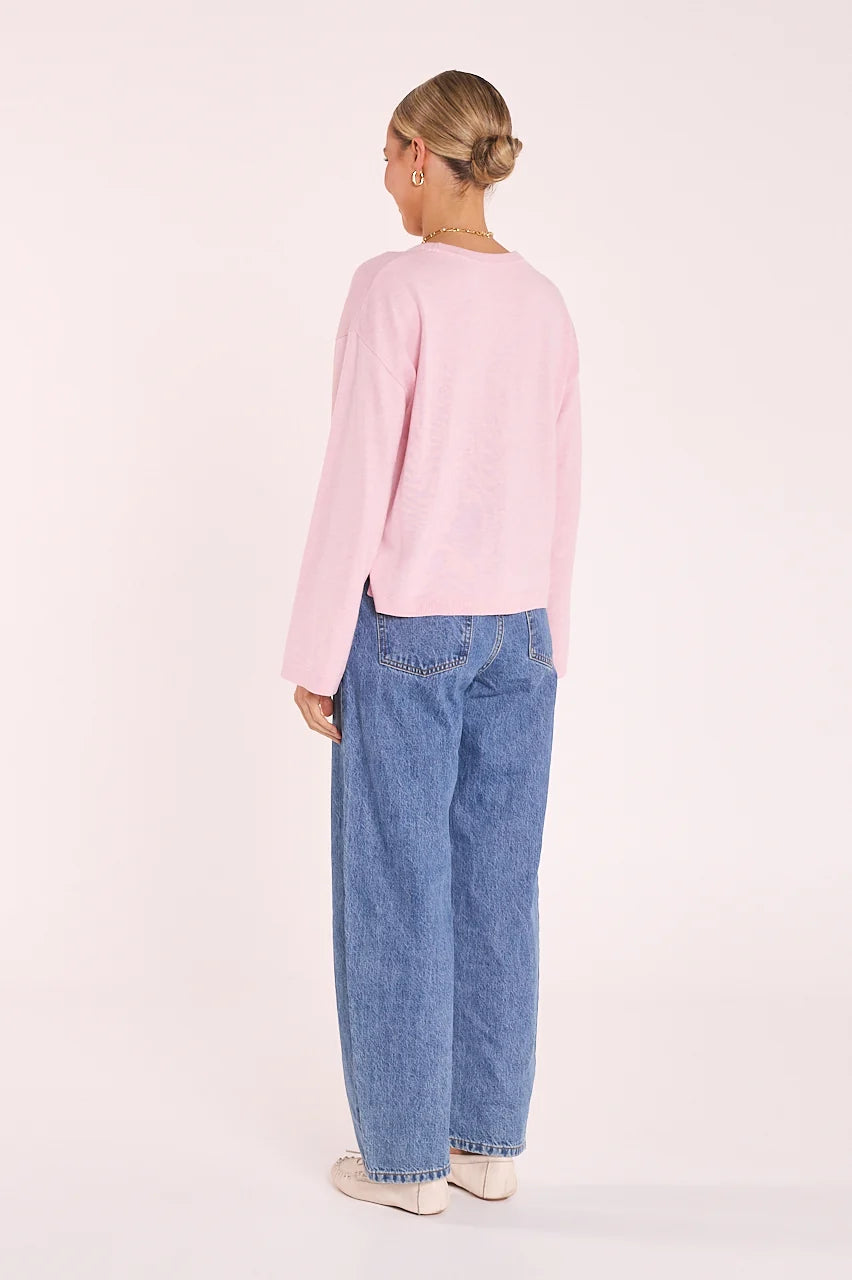 Hartley Long Sleeve Top Pink