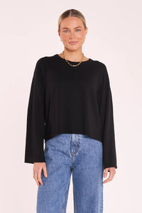 Hartley Long Sleeve Top Black
