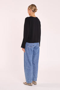 Hartley Long Sleeve Top Black