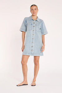 Grace Denim Dress Capri Blue