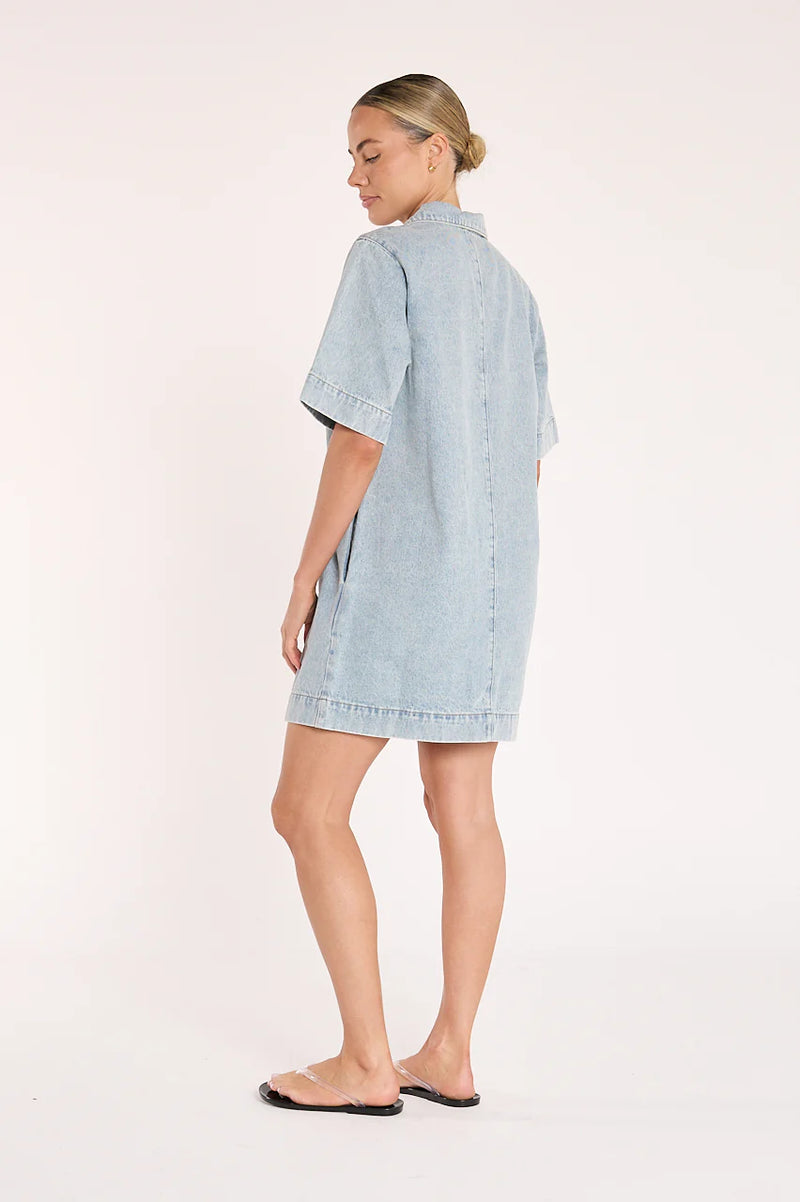 Grace Denim Dress Capri Blue