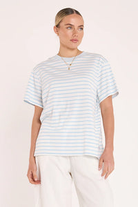 Carter Tee Blue Stripe