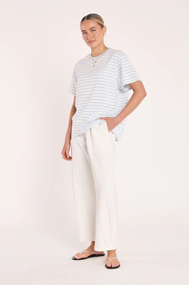 Carter Tee Blue Stripe
