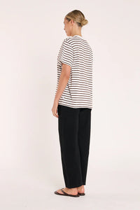 Carter Tee Black Stripe