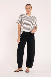 Carter Tee Black Stripe