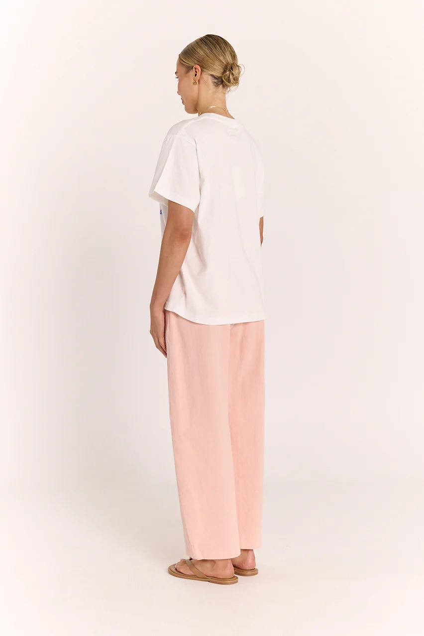 Summer Tote Graphic Tee White