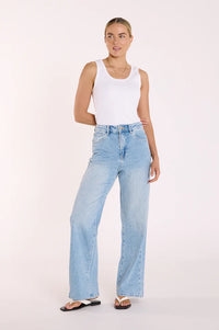 Cassie Wide Leg Jean Light Blue