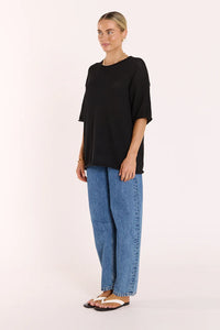 Indi Oversized Tee Black