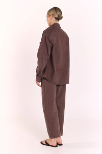 Lola Denim Jacket Chocolate