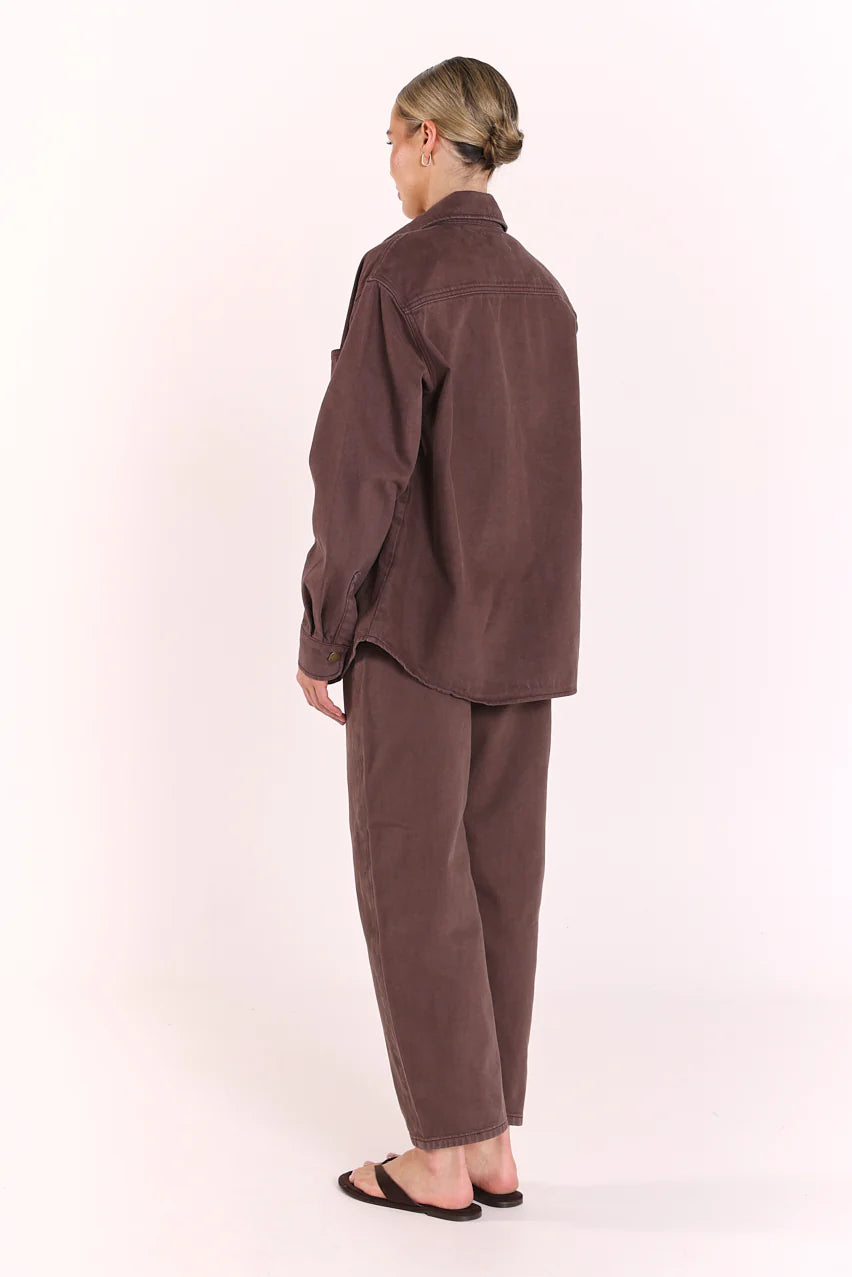 Lola Denim Jacket Chocolate
