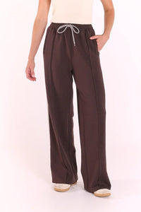 Noah Wide Pant Luxe Dark Chocolate