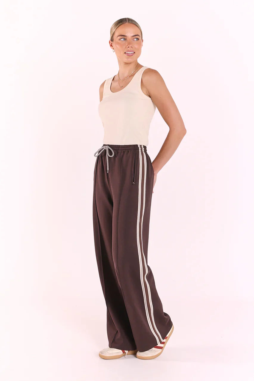 Noah Wide Pant Luxe Dark Chocolate