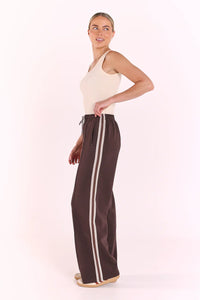 Noah Wide Pant Luxe Dark Chocolate