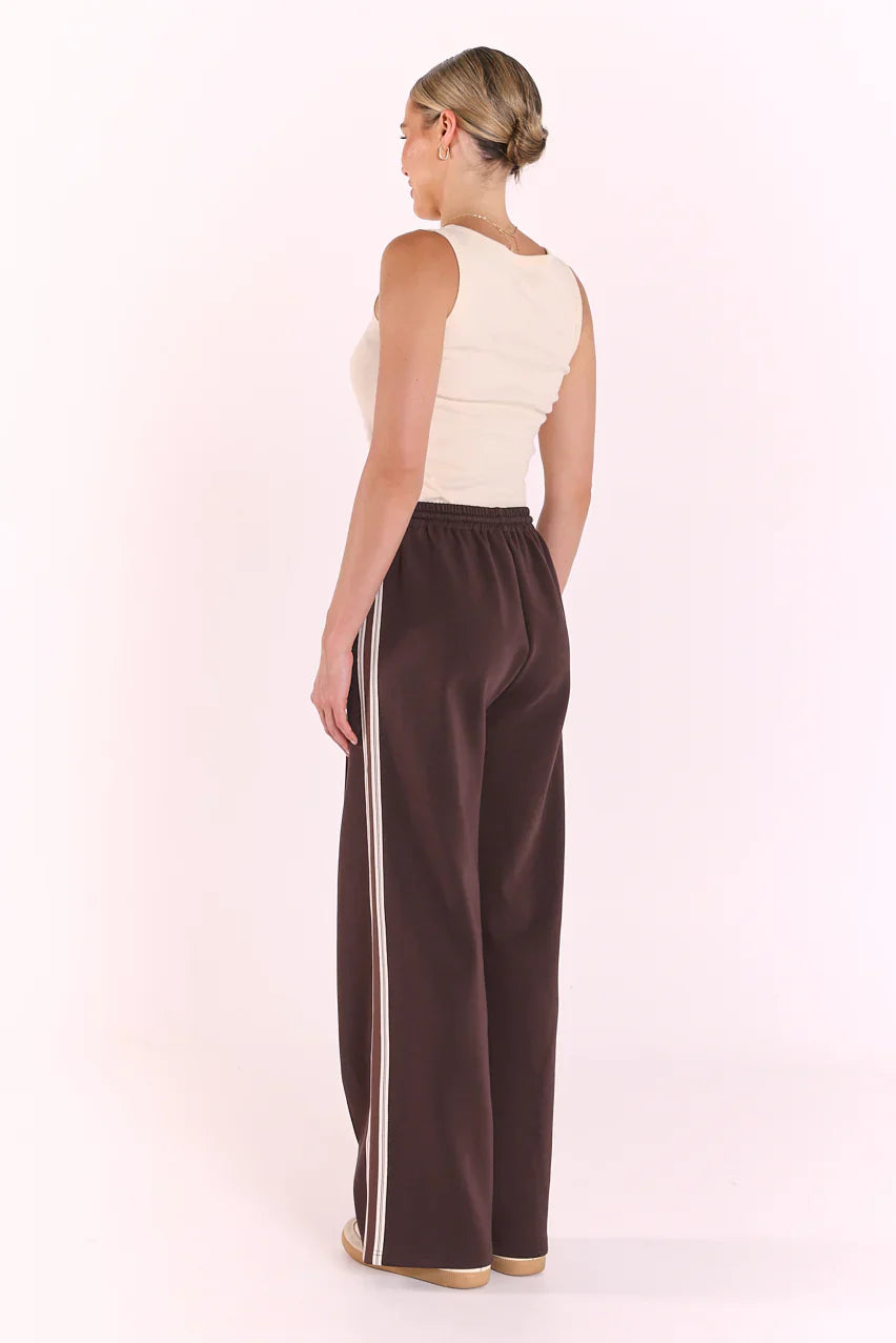Noah Wide Pant Luxe Dark Chocolate