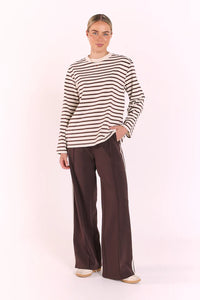 Carter Long Sleeve Tee Chocolate Cream
