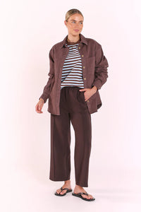 Lola Denim Jacket Chocolate