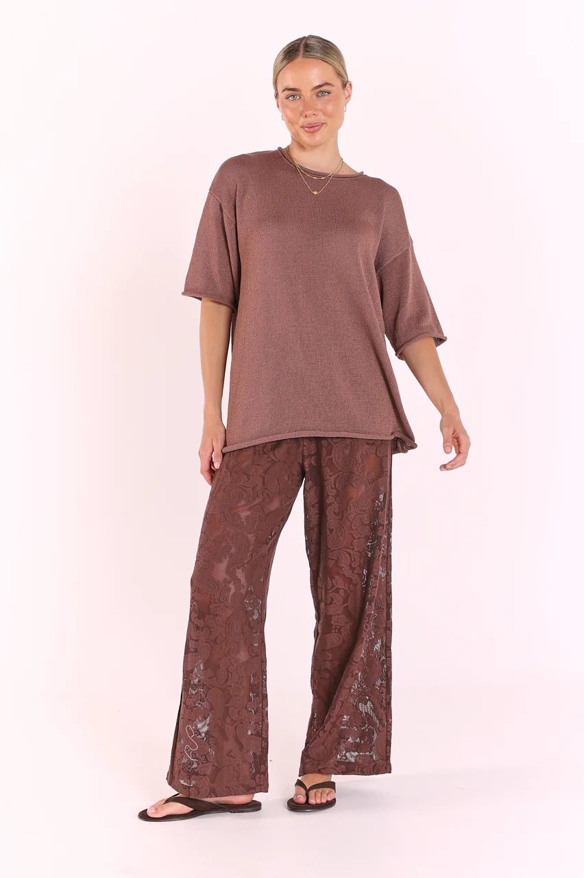 Indi Oversized Tee Cocoa
