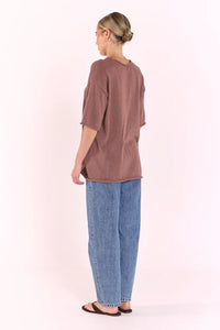 Indi Oversized Tee Cocoa