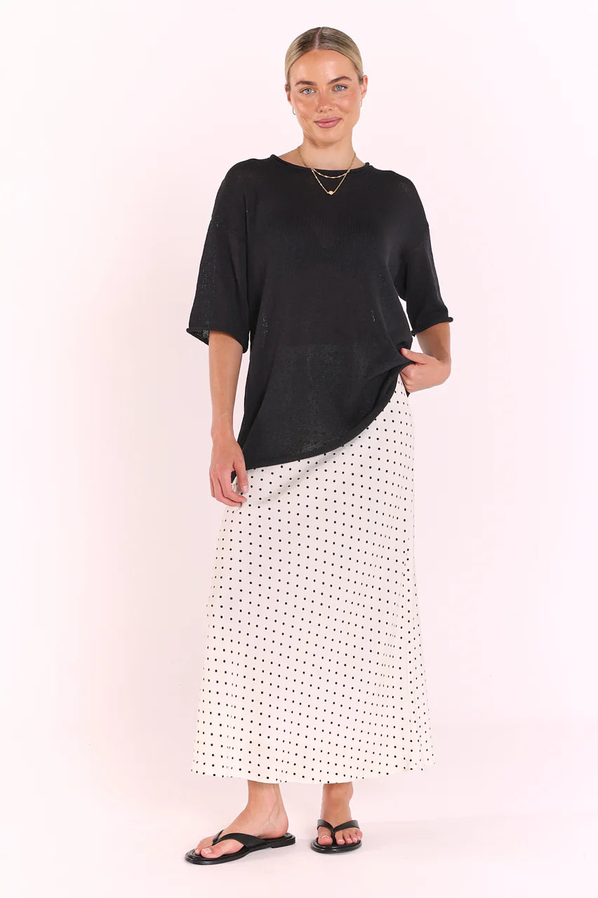 Indi Oversized Tee Black