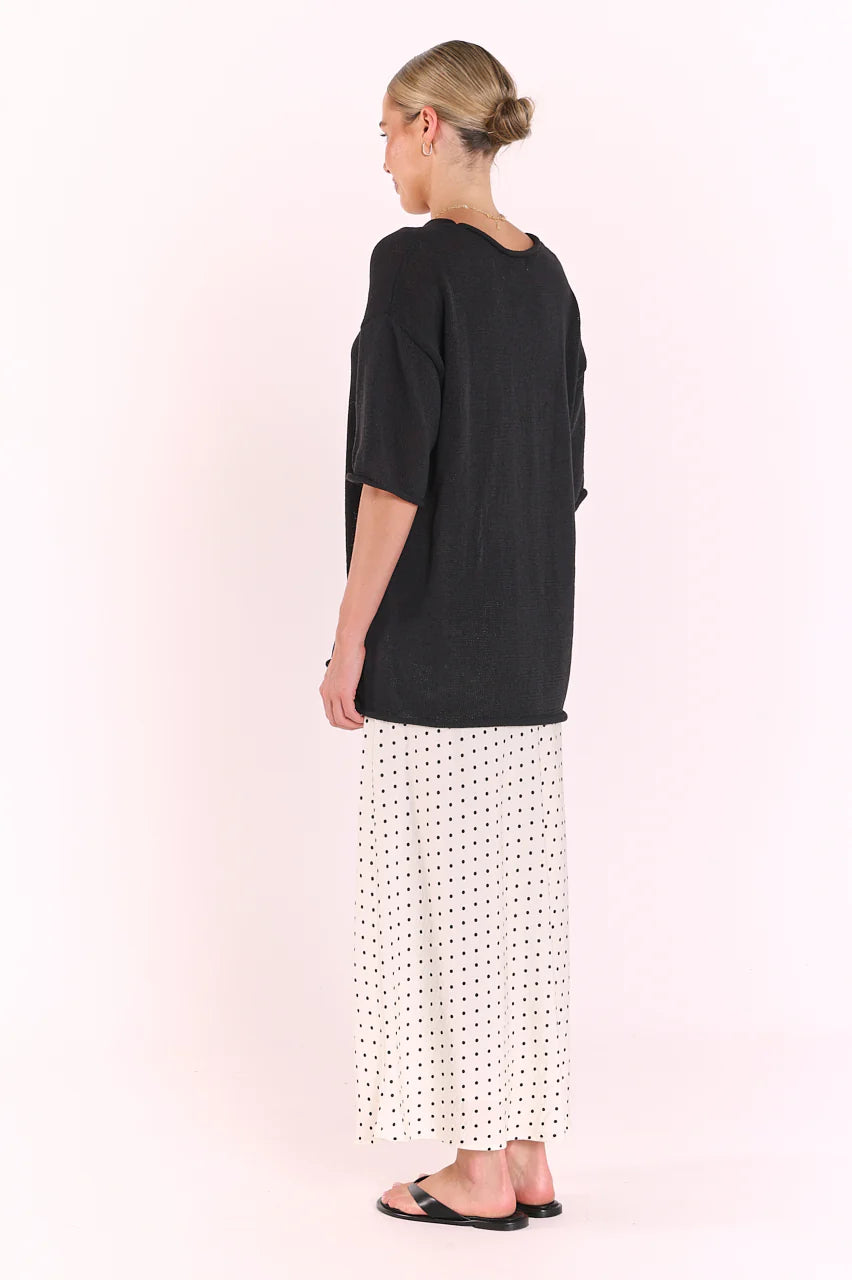 Indi Oversized Tee Black