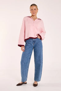 Ember Knit Pink Burgundy
