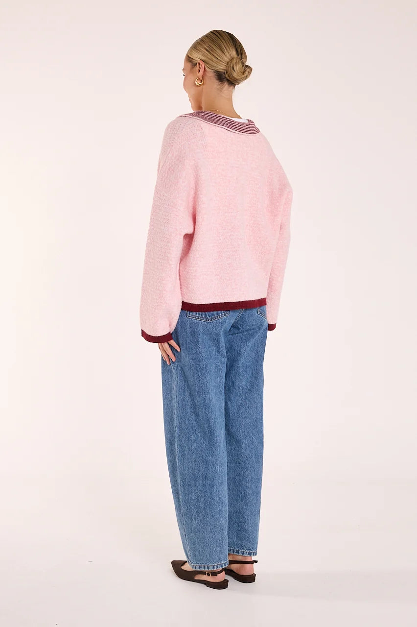 Ember Knit Pink Burgundy