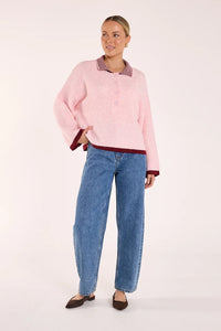 Ember Knit Pink Burgundy