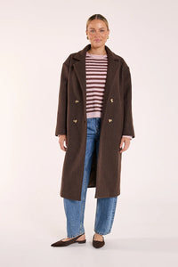 Avery Knit Chocolate Stripe