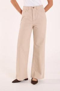 Cassie Wide Leg Jean Dune
