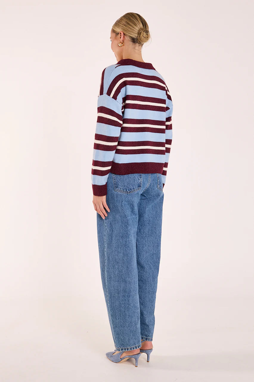 Stefi Knit Blue Stripe