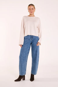 Hartley Long Sleeve Top Oatmeal