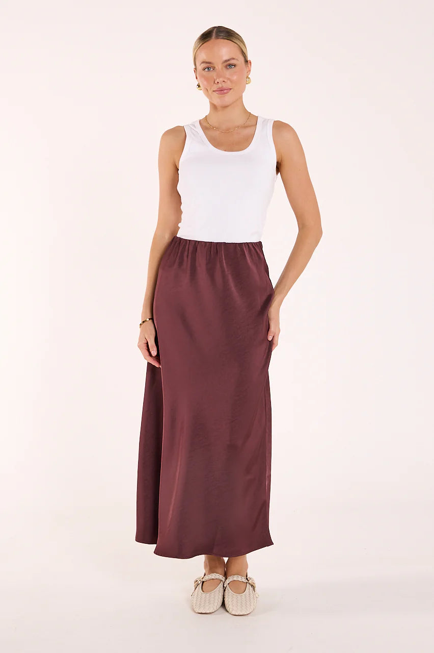 Lennon Skirt Merlot