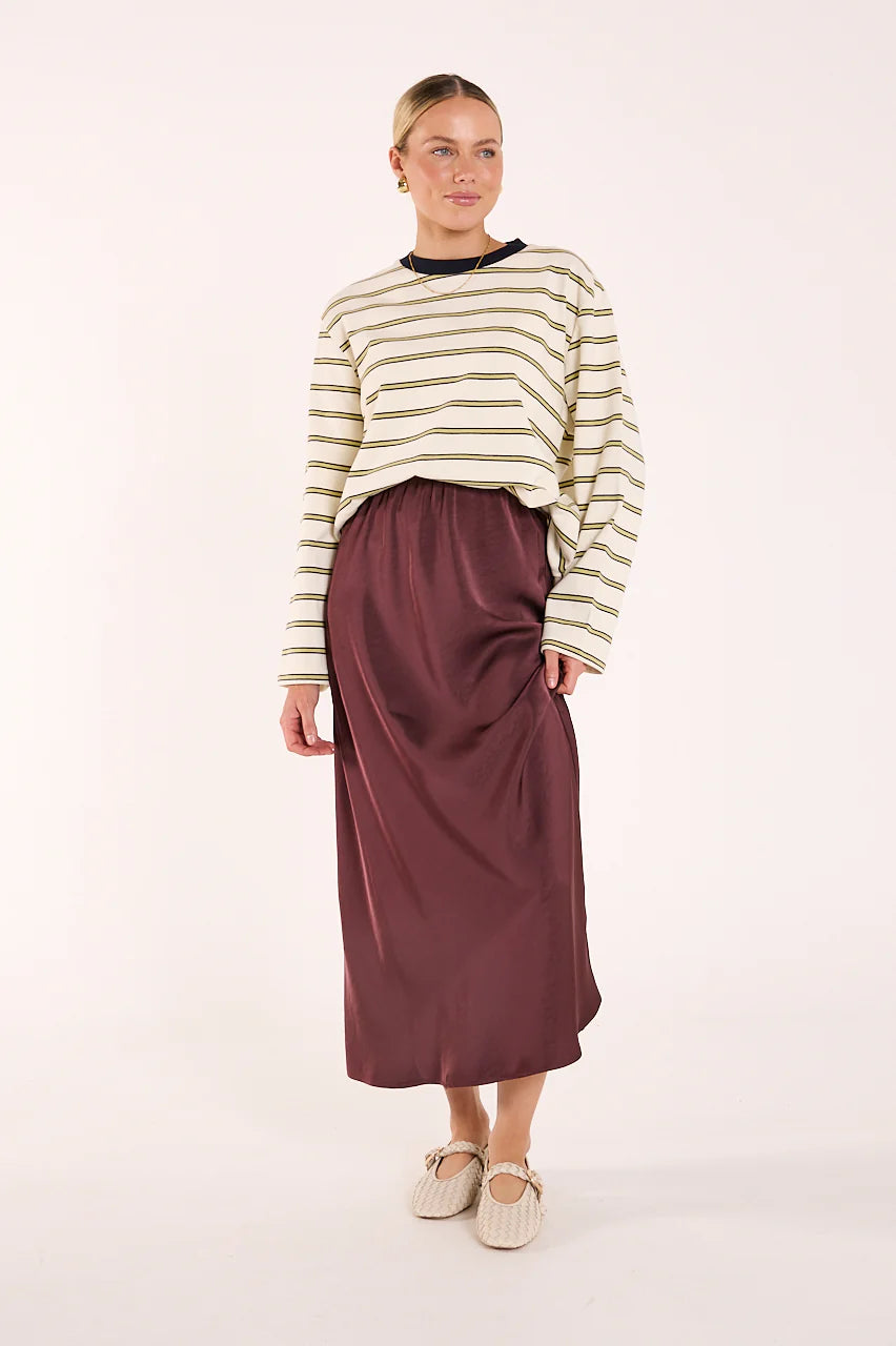 Lennon Skirt Merlot