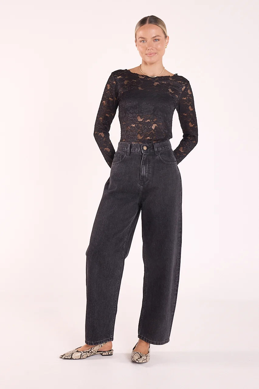 Daniella Lace Top Black