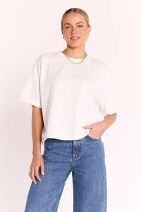 Carter Boxy Tee White