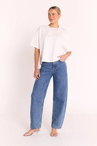 Carter Boxy Tee White