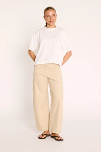 Carter Boxy Tee White