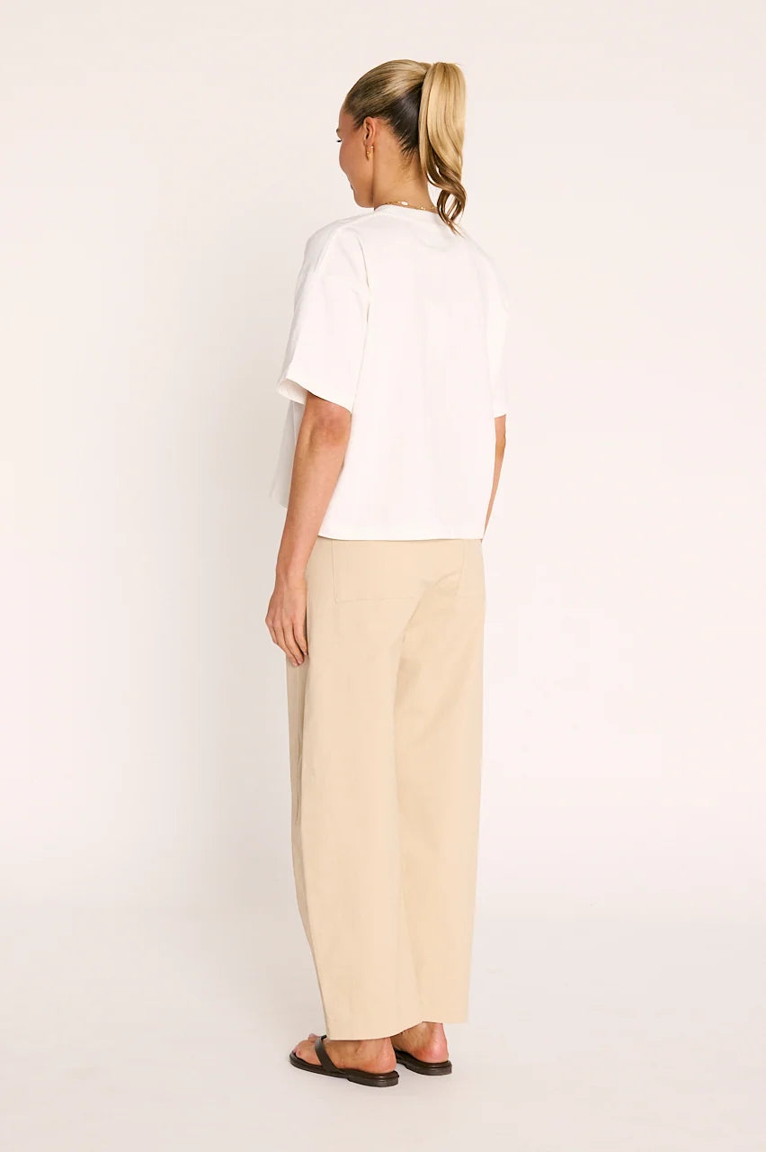 Carter Boxy Tee White