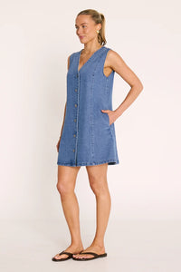 Violet Denim Dress Amalfi Blue