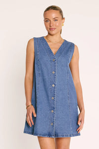 Violet Denim Dress Amalfi Blue