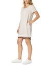 Rattan Dress Natural/White