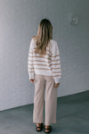 Bowie Stripe Knit White