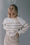 Bowie Stripe Knit White