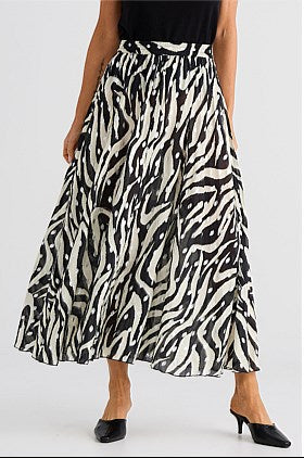 Helene Skirt Zebra Print