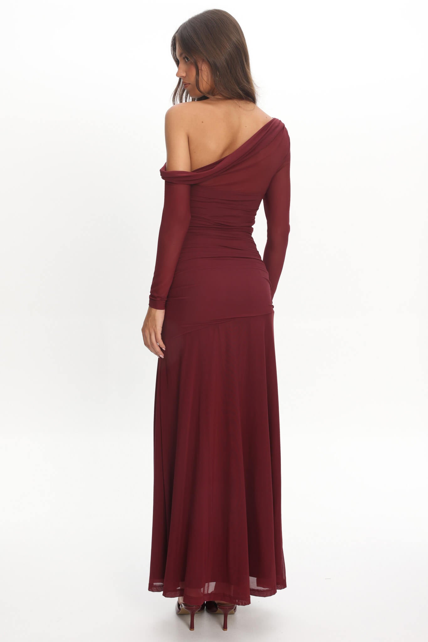 Ophelia Long Sleeve Dress Wine