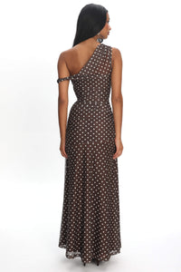 Ophelia Dress Chocolate Spots