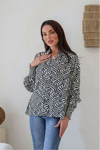 Barcelona Pastel Vine Top Black