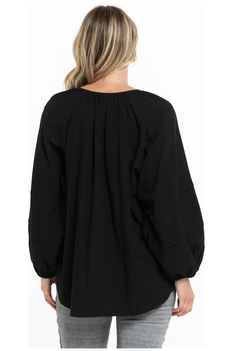 Fleur Blouse Black