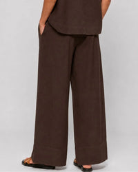 Stella Linen Pant Chocolate