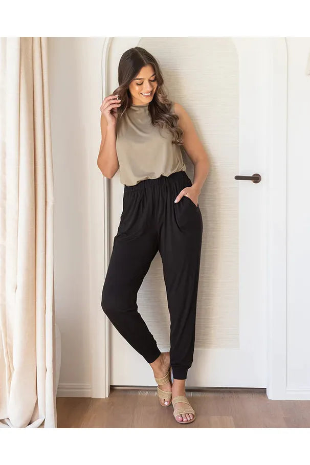 Luna Lounge Pant Black